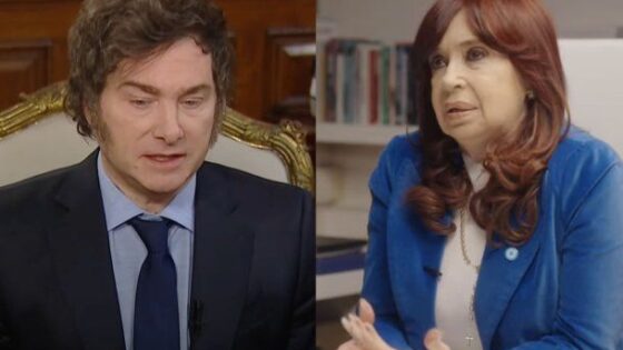 Javier Milei y Cristina Kirchner