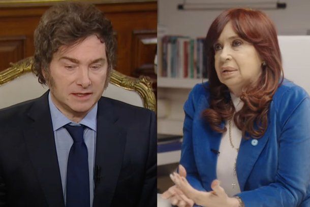 Javier Milei y Cristina Kirchner